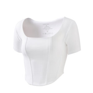 Sleek Structure Square-Neck Tee