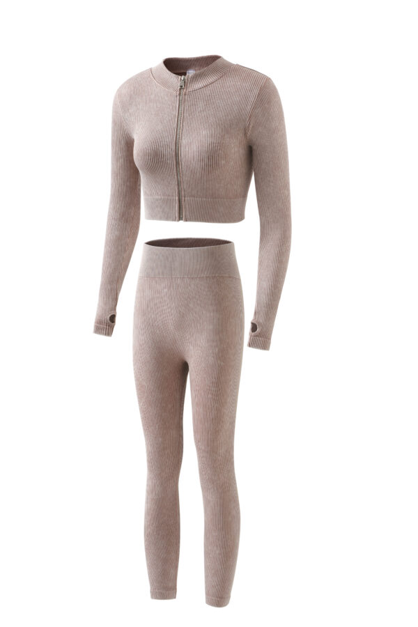 Sandstone Rib Zip Set