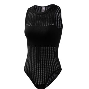 Mesh Contrast Bodysuit
