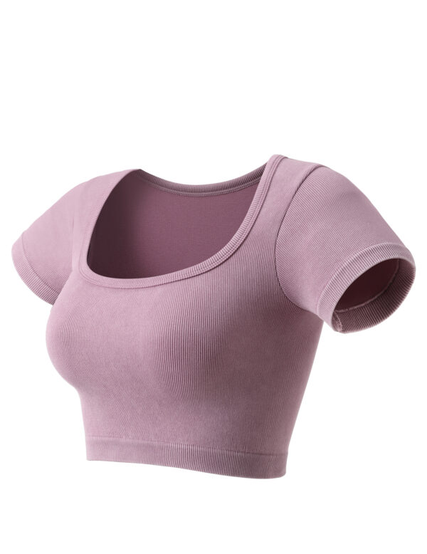 Mauve Essential Scoop Tee