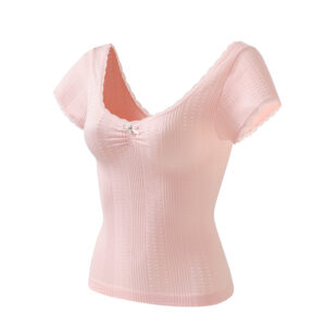 Blush Eyelet Sweetheart Top
